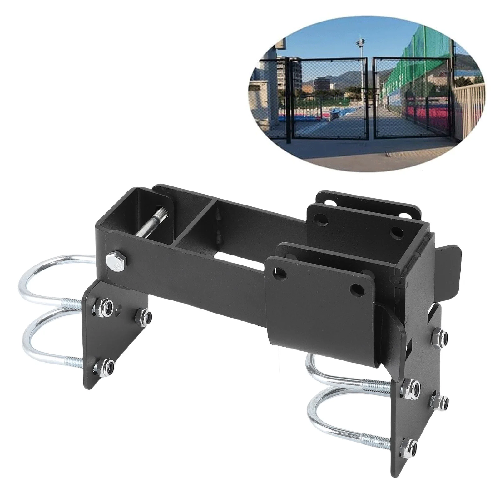 체인 링크 게이트 래치 탄소강 강력 암 더블 게이트 (1.375인치 원형 튜브 도어 프레임용)