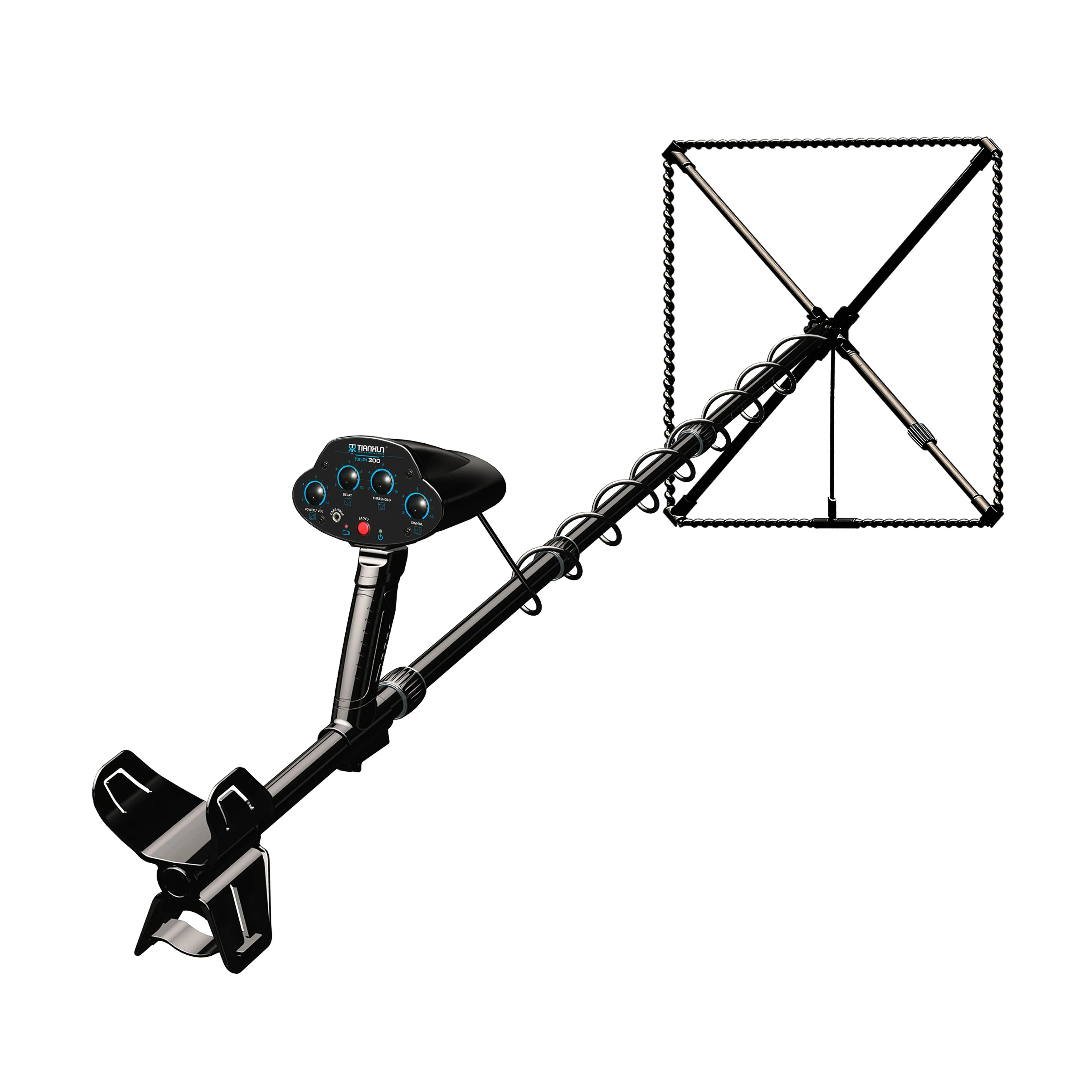 TX-PI300 Pulse Induction Metal Detector with Large Search Coil for Underground Metal Detection