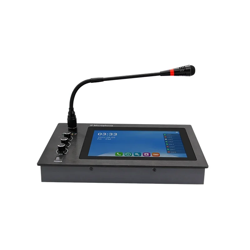 2026 Premium  Tonmind SIP-M20 IP Paging Microphone  WiFi microphone IP Audio Solution Audio Sound Equipment