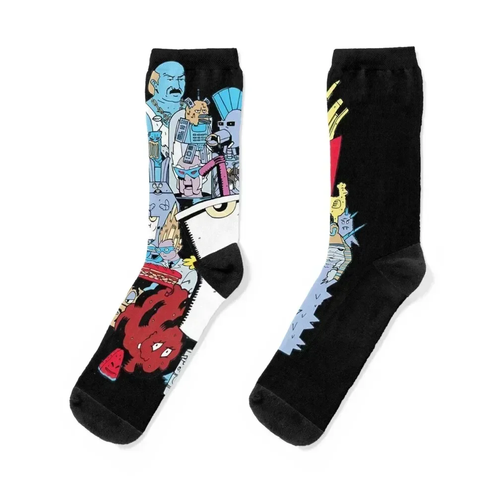 Aqua Teen Hunger Force Classic T-Shirt Socks Stockings Climbing Running Socks Women's Men's