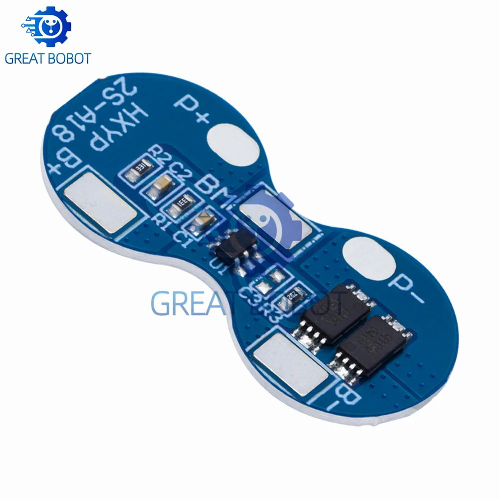 BS 2S Li-ion 18650 Lithium Battery Charger Protection Board 7.4V Overcurrent Overcharge Overdischarge Protection 4A 2 Series BMS