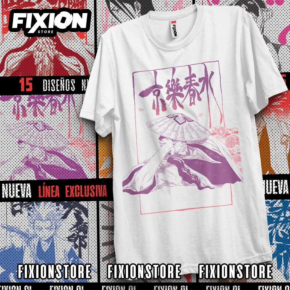 Manga T-shirt Bleach Colección Capitanes – Escuadron #8 Anime Tee