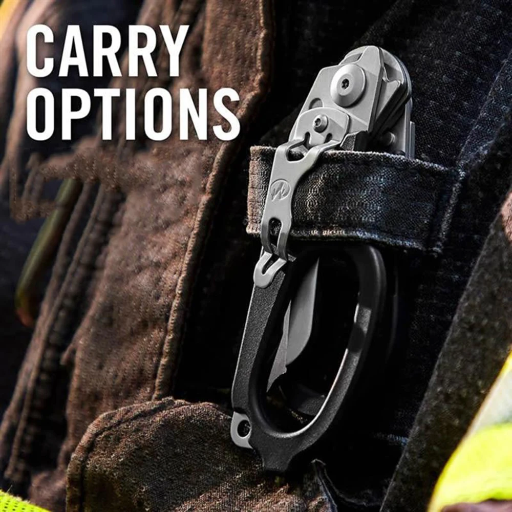 Raptor Notfallschere, multifunktionale Schere mit Gurtschneider und Glasbrecher mit kompatiblem Holster – Detail 6