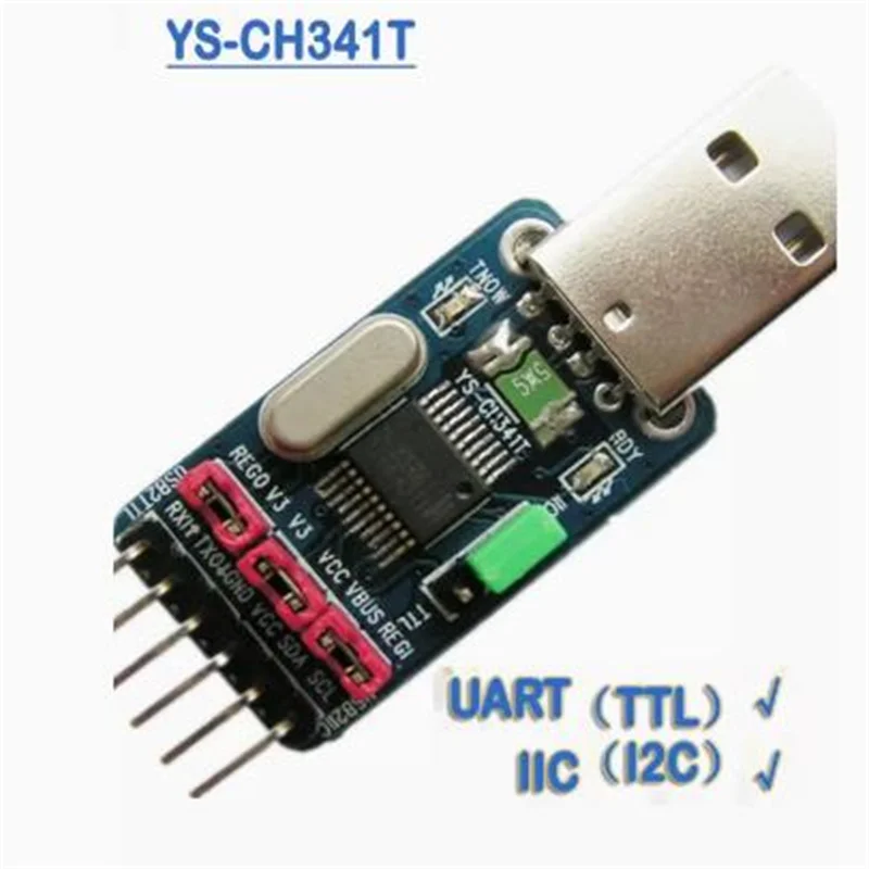 Module YS-CH341T USB vers I2C IIC USB vers UART TTL USB vers série double