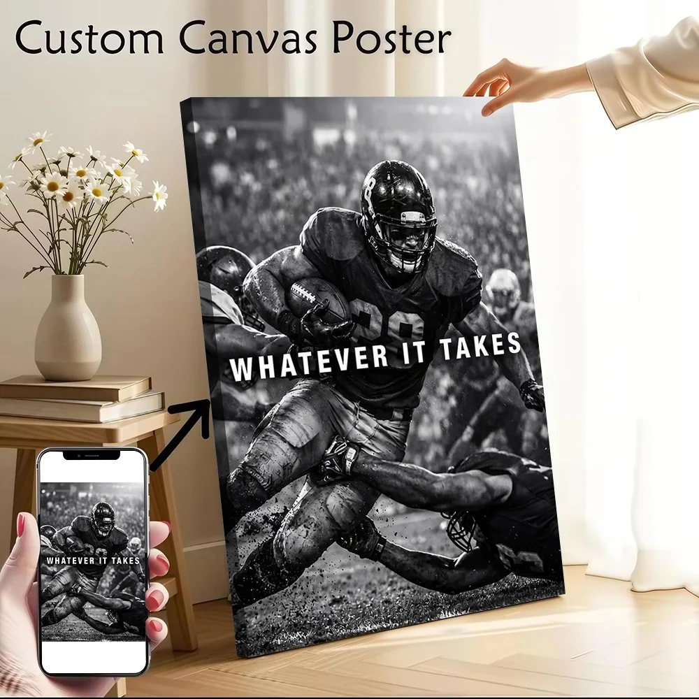 Whatever It Takes Motivational Art Canvas Poster Wall Art Customizable High Quality Printed Picture for Man's Room Decoration