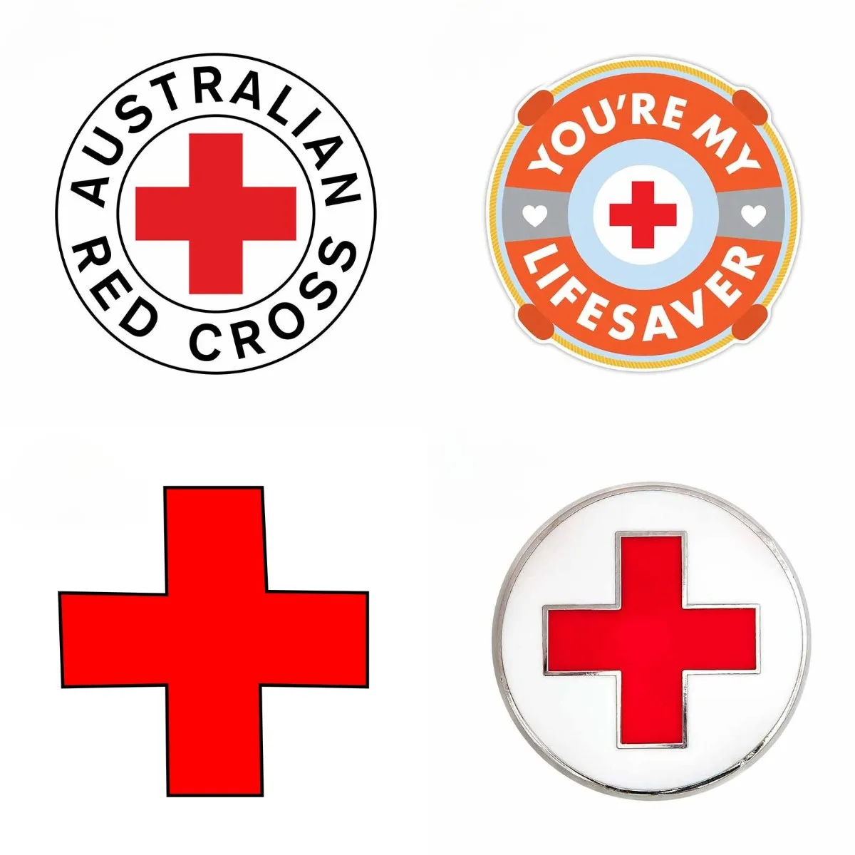 

Red Cross Vinyl Material Car Stickers Trunk Decal Car Styling RV Campervan Personality Refrigerator Decor