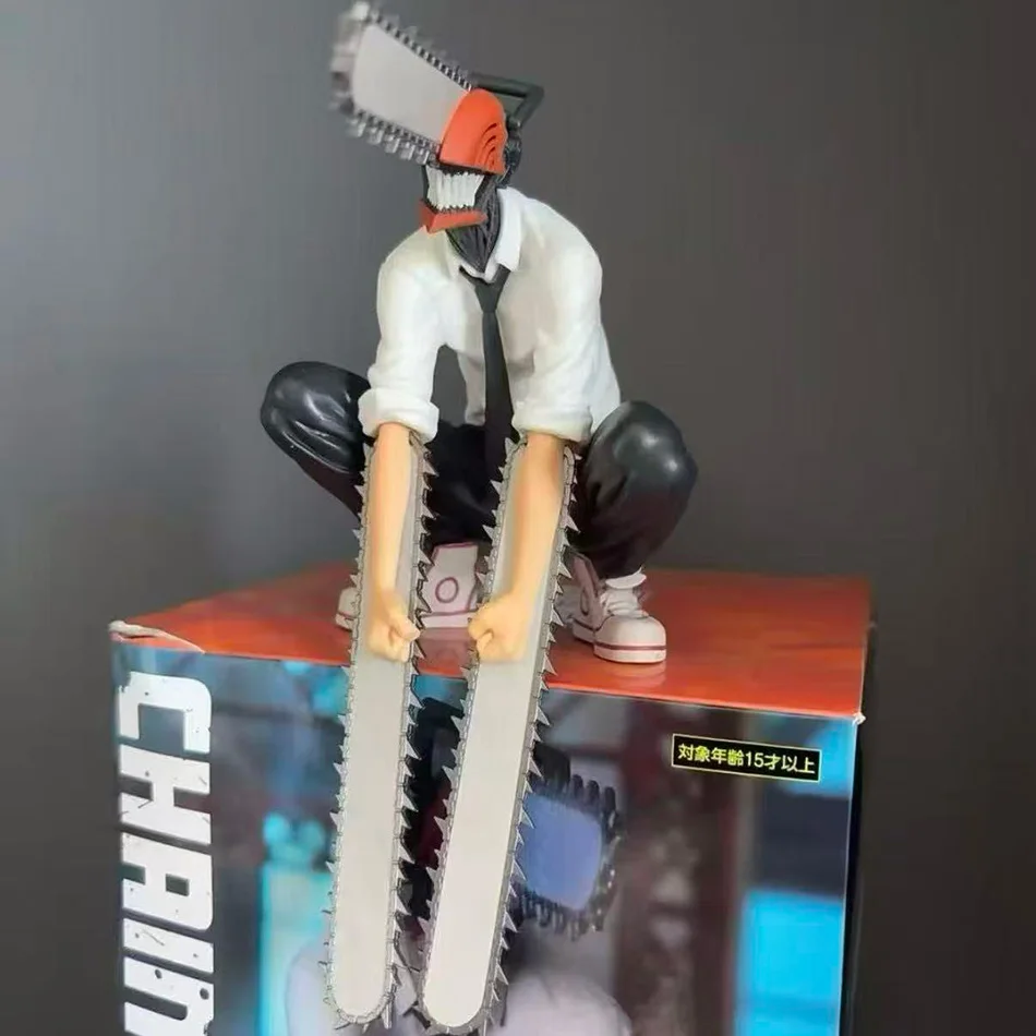 Chainsaw Man Denji/Power Anime-Actionfigur PVC-Statuette Schreibtischdekoration Sammlerstück für Erwachsene Spielzeug Geschenk für Anime-Fans