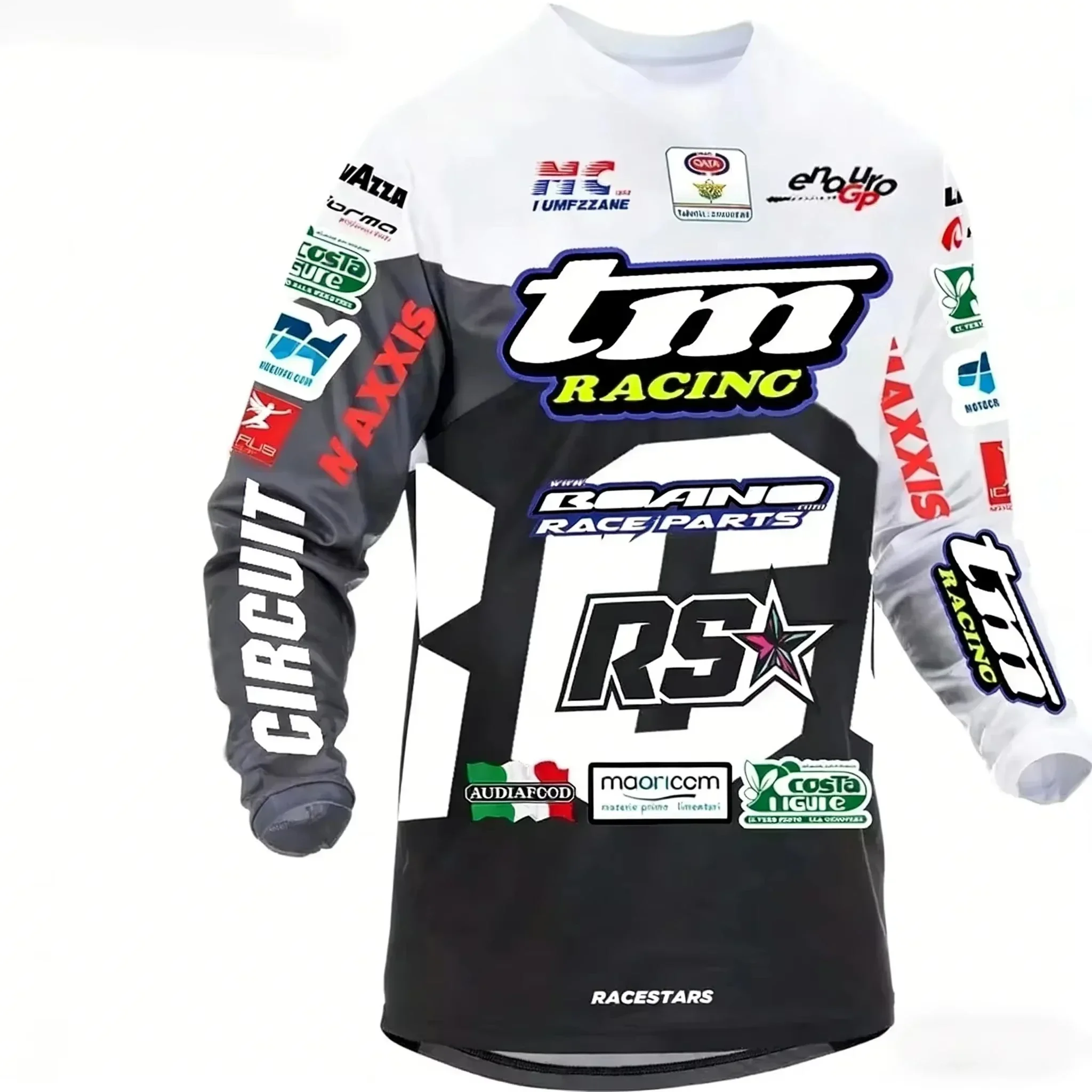 Sommer Neuheit: Atmungsaktives, schnelltrocknendes Langarm-T-Shirt für Kinder, Jugendliche und Erwachsene – Offroad-Motorrad- und Radsport-Team-Oberteil – Detail 7