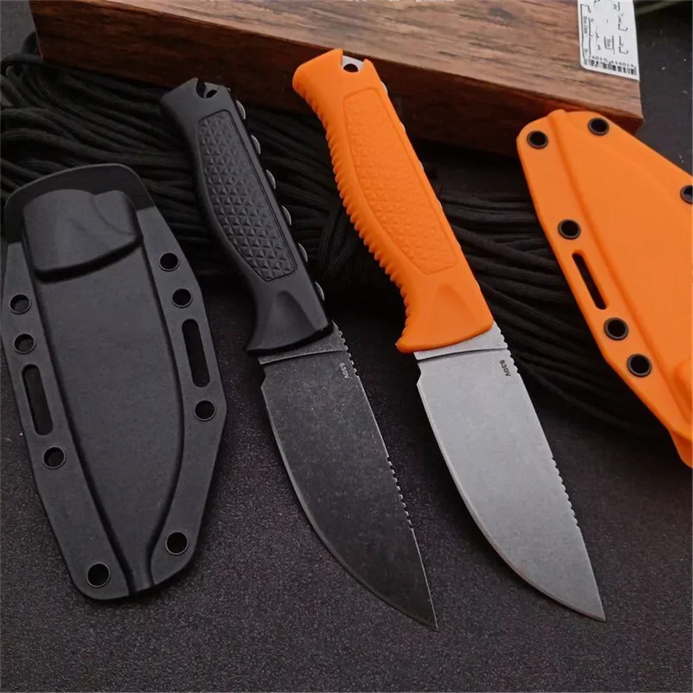 3.54'' CPM-S30V Blade BM15006 Survival Fixed Blade Knife Tactical Straight Knives Camping Hunting Military Pocket Cleaver Knife