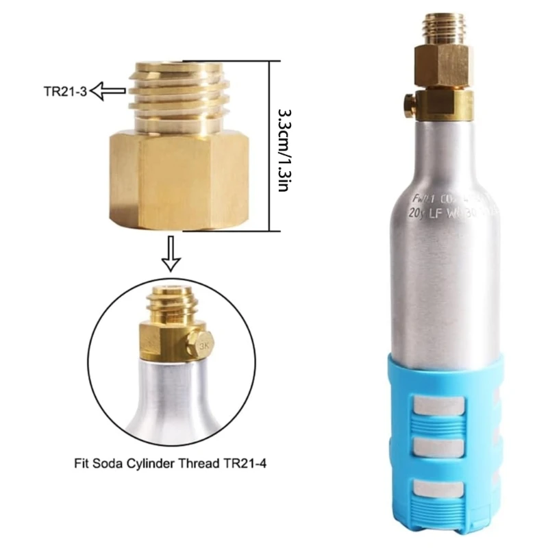 Connectors TR21 3 to TR21 4 Adapter Metal Adapter Carbonation Accessories Dropshipping