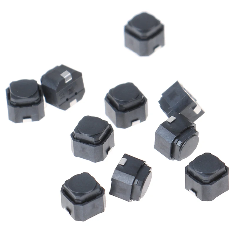 10Pcs/set Silent Tact Switch 6*6*5mm Smd Silicone Button Switch Touch Switch Height 5mm Accessories