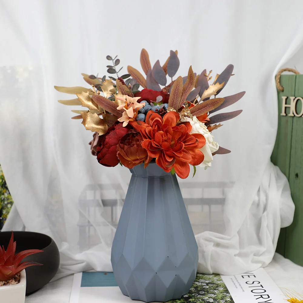 

New Eternal Flower Bride Holding Flower Simulation Rose Wedding Bouquet Decoration Holding Bouquet