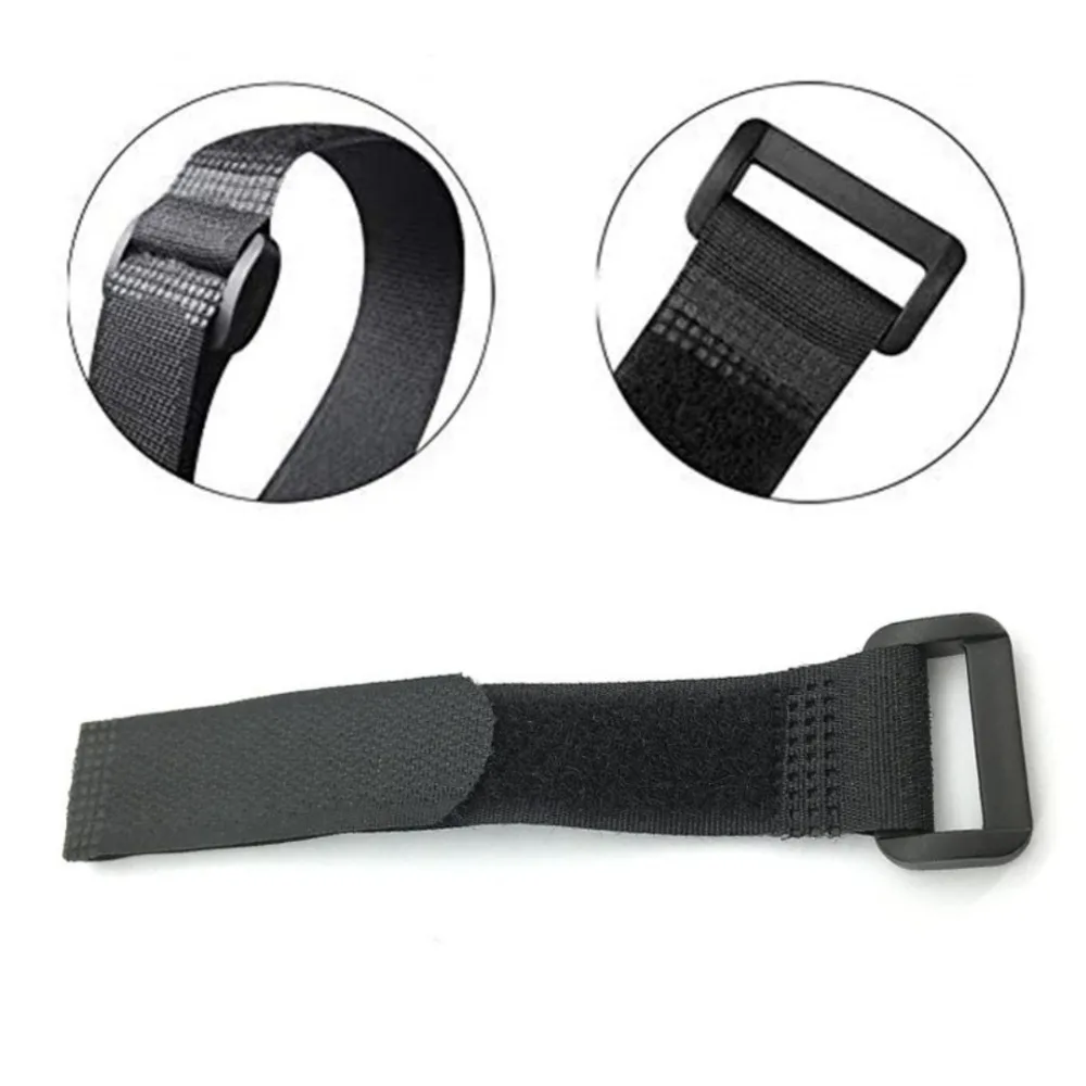 10pc self-adhesive Zip Ties Black Anti Slip Tight Fixing Hook Loop for Home Wires Computer Data Cables Storage Bundling Straps