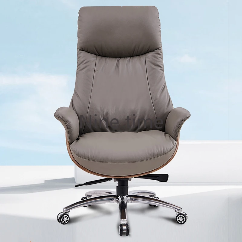 Adjustable Mobile Office Chair Lumbar Pillow Stretch Full Body Lumbar Office Chairs Wheels Comfortable Silla Giratoria Furniture