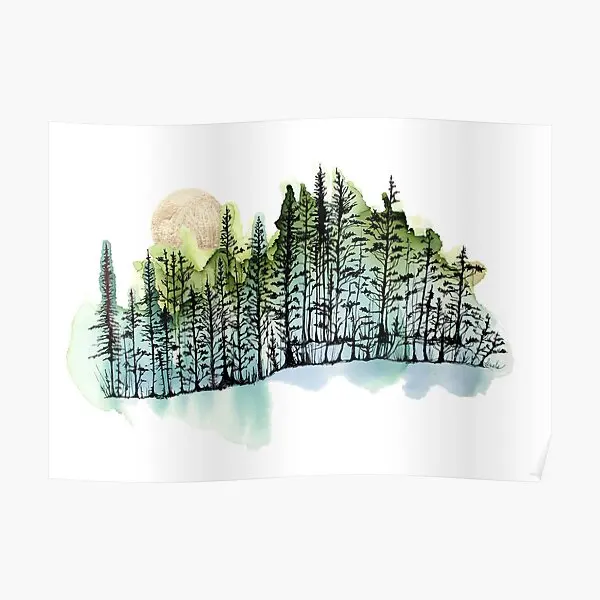 

Плакат Ode To The Forest, Современная роспись, настенная комната, забавная Настенная картина, винтажный декор, украшение для дома, принт без рамки
