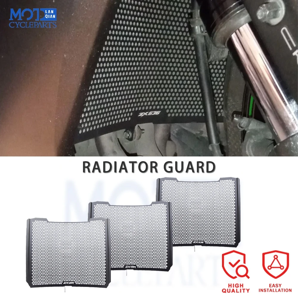 

ZX636 ZX6R 2013 - 2024 2023 2022 2021 2020 Motorcycle Radiator Grille Guard Cover For Kawasaki ZX 636 ZX 6R ZX-6R Performance