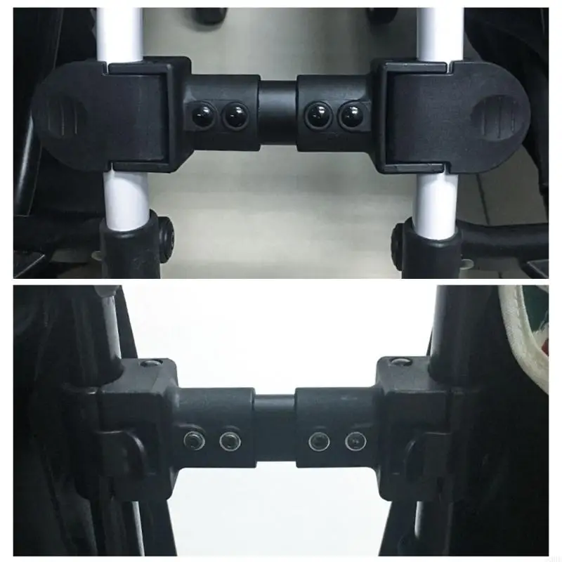 63HE Universal Twin Strollers Linker Adapter Clamp for Aiqi/Yoya/Kidd and more Most Same Model Strollers Connection