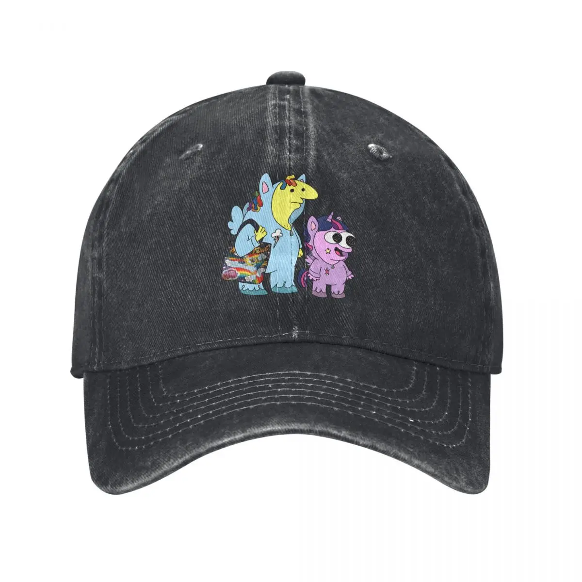 Smiling Friends Multicolor Hat Peaked Women's Cap Is Magic Personalized Visor Protection Hats