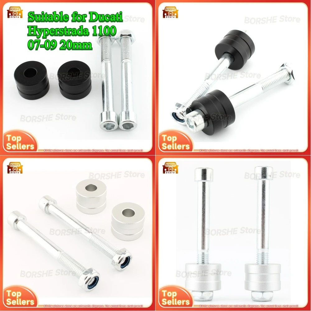 

2026 Motorcycle Handlebar Riser Kit Suitable for Ducati Hyperstrada 1100 07-09 20mm Stem Height Adjustment for Enhanced Riding