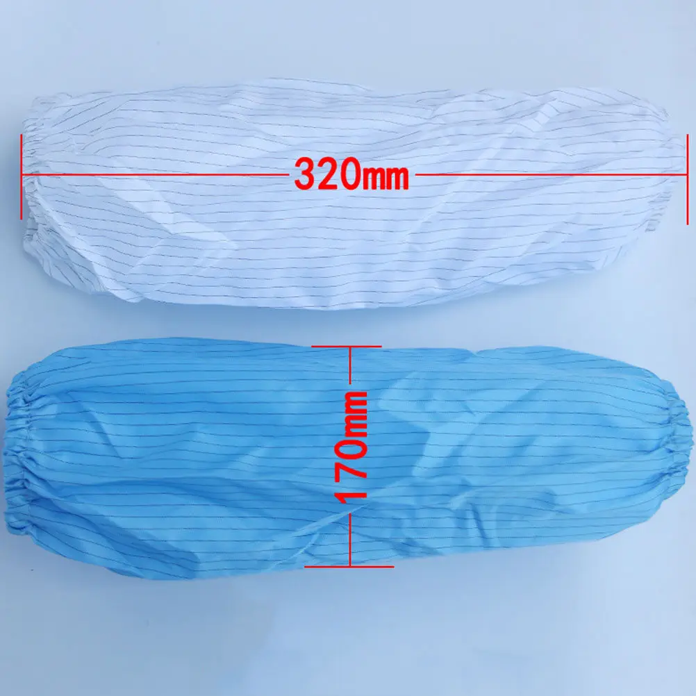 3Pairs Disposable Anti-Static Waterproof Arm Sleeves Elastic Cuff for Factory Hairdressing Food Processing Cleaning Kitchen