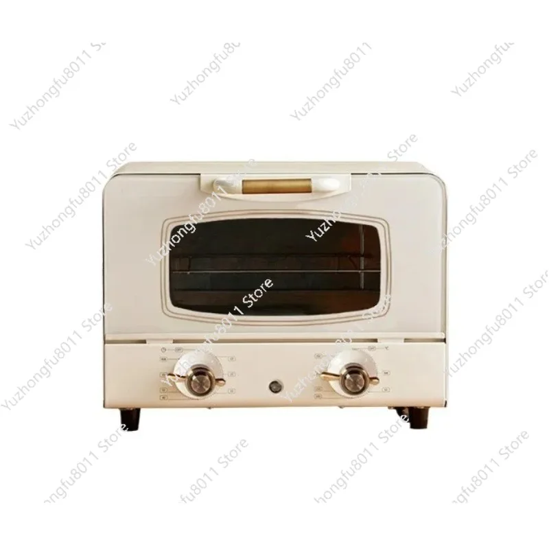 

DIK84 Mini Small Electric Oven Retro Button Regular Automatic Temperature Control 10L