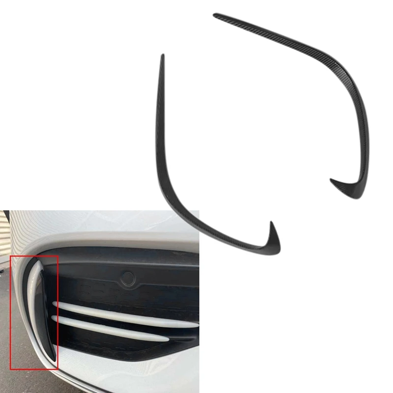 Car Front Bumper Splitter Spoilers Canard Air Knife Surround Trim For Benz C-Class W206 2021 2022 C200 C260 C300 Carbon