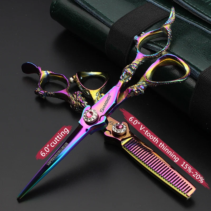 

Tooth Scissors Hairdresser Special for Cutting Bangs Thinning Hair Breaking Hair Advanced Haircut Scissors Professional Suit