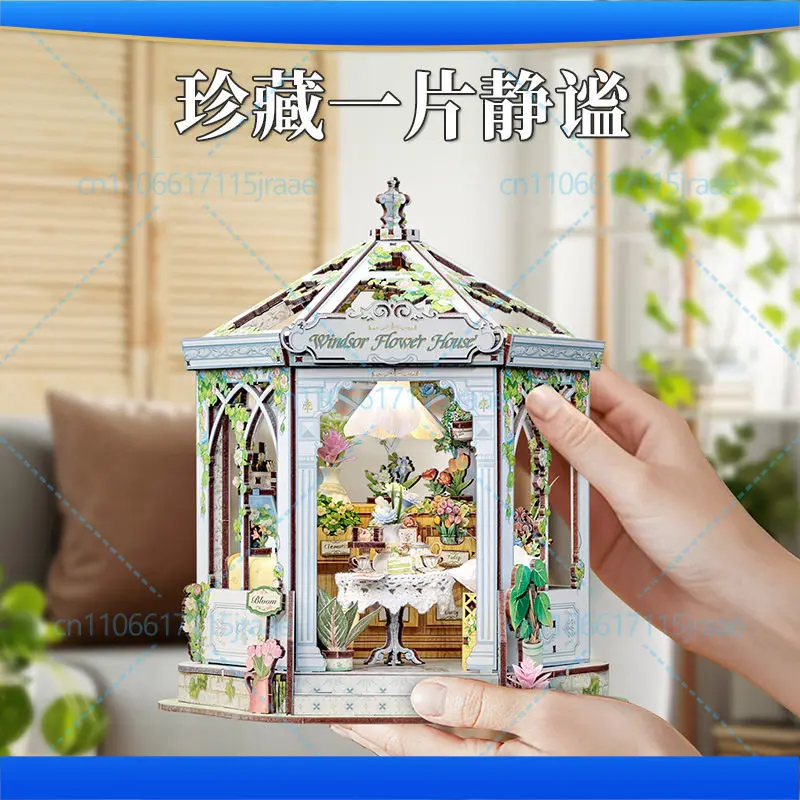 Windsor Flower Room Creative Miniature Scene DIY Cottage Toy 3D Three-dimensional Handmade Assembly