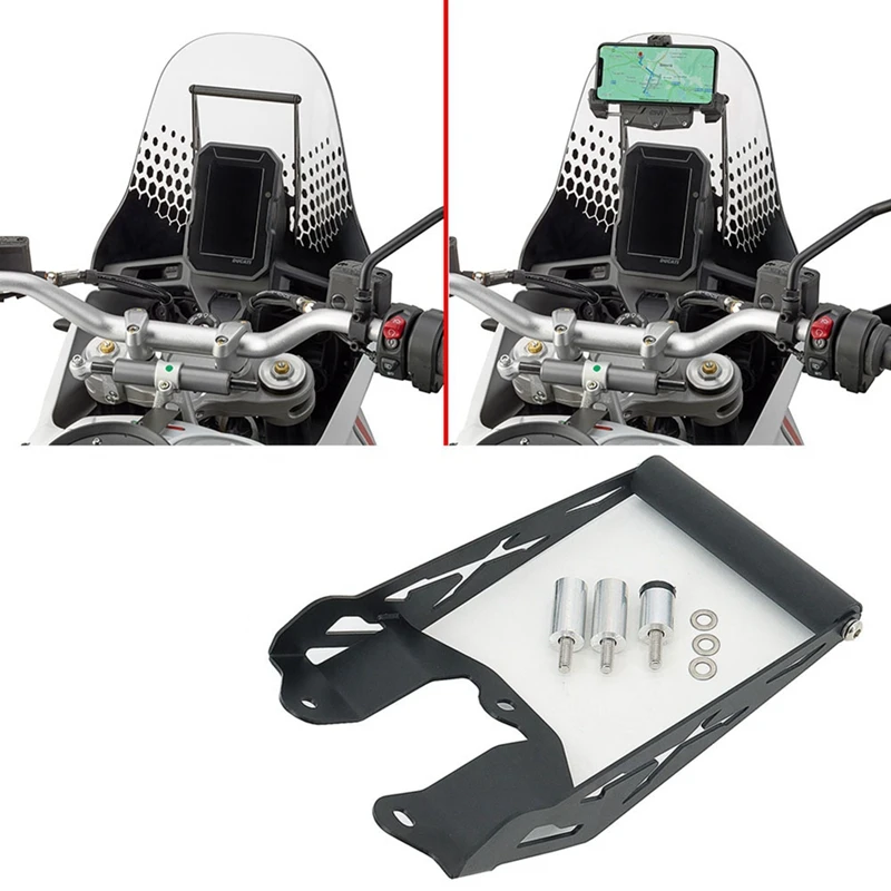 Motorcycle GPS Smart Phone Navigation Mount Mounting Bracket Adapter Holder For Ducati Desert X Desertx 937 2022 2023