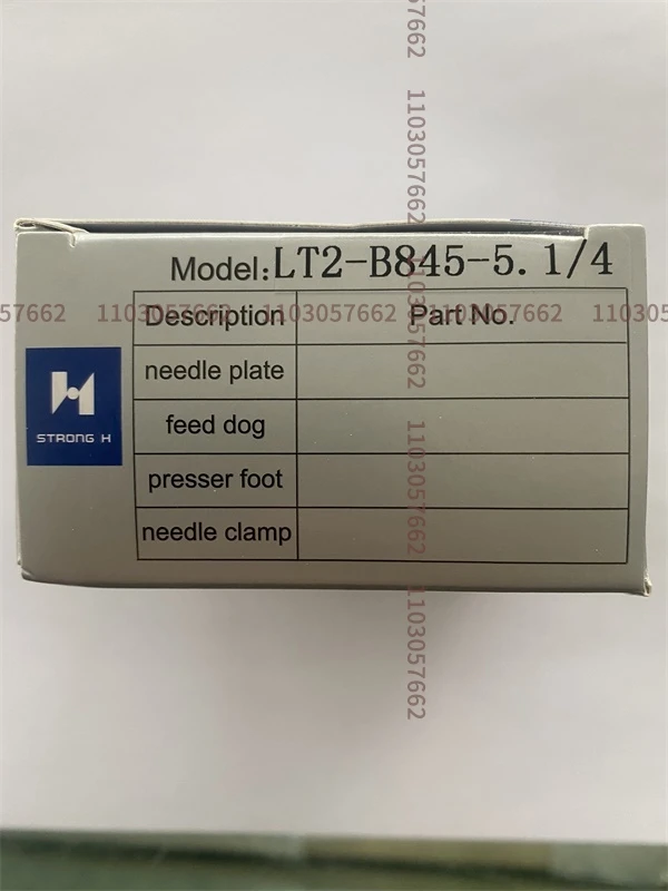 Strong H Gauge Set Needle Plate Feed Dog Double Clamp Presser Foot for Brother 845 LT2-B845-5 Double Needle Sewing Machine