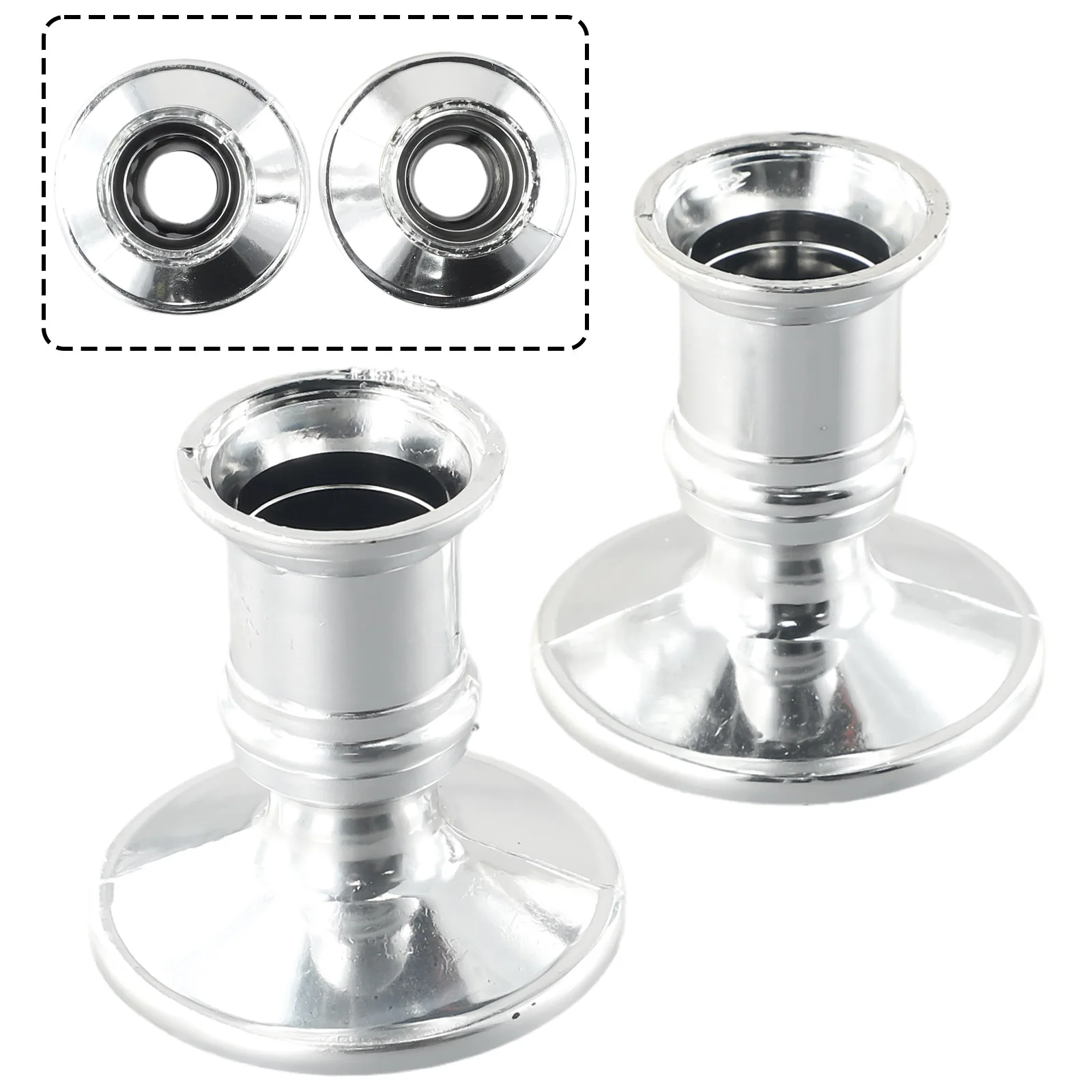 캔들 베이스 표준 도금 완료 캔들 센터피스 디스플레이, 플라스틱 0.75, D 2 개 테이퍼 홀더, 전통적인