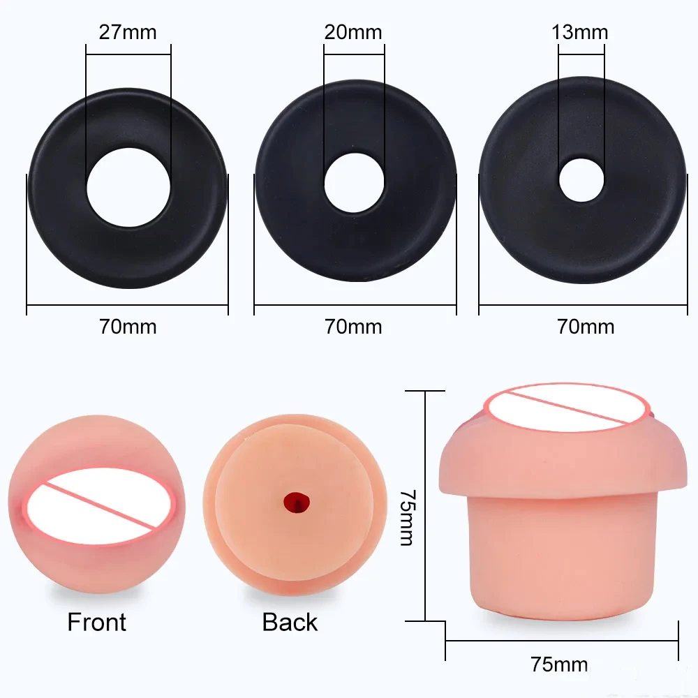 Men Penis Extender Pump Cock Enlargement Dick Trainer Sex Toys For Adult Couples Male Masturbator Vacuum Pump Ejaculation Delay view 6