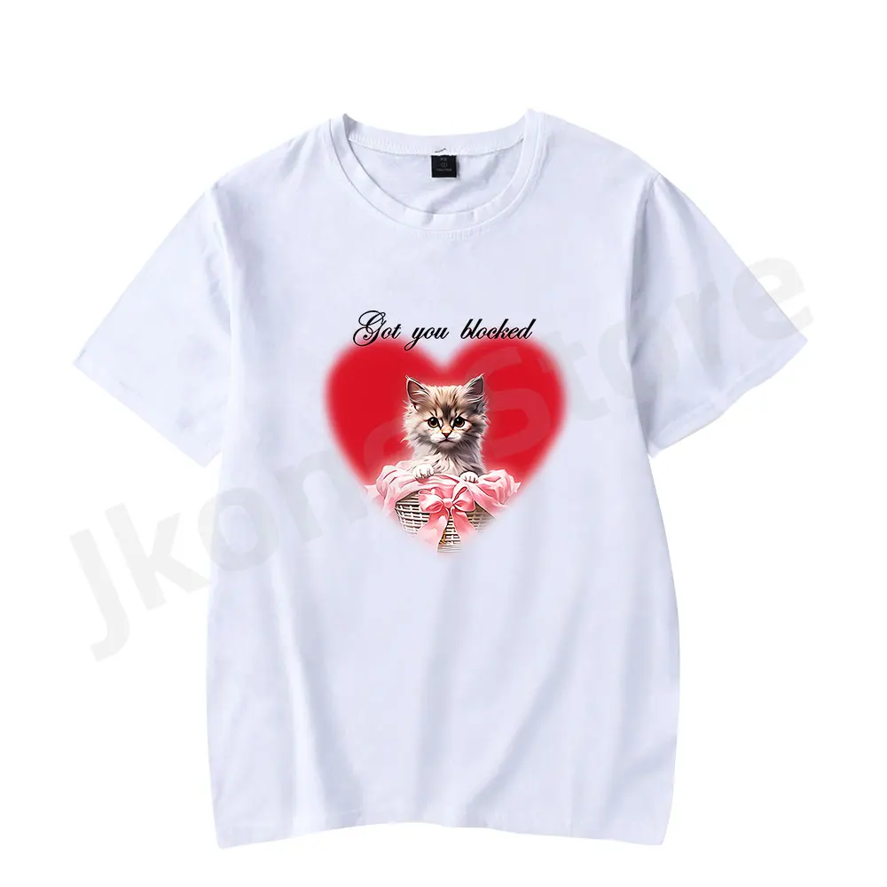 Sabrina Carpenter Got You Blocked Tee Valentine New Logo Merch T-shirts Women Men Fashion Casual Short Sleeve