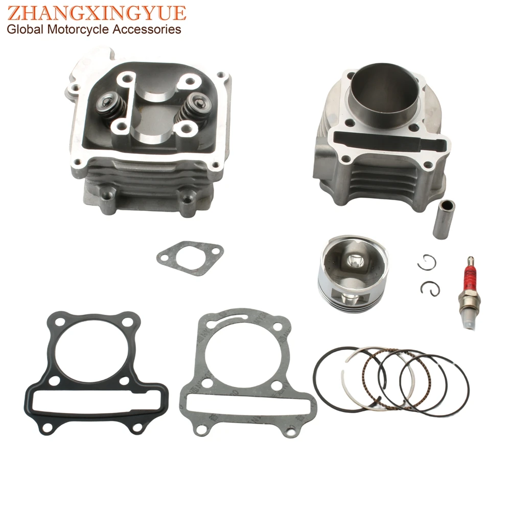 52mm 105cc Big Bore Racing Cylinder Kit & Head Assembly For Kymco Agility 50 Filly Like People S Super 8 Vitality VP 50cc 4T