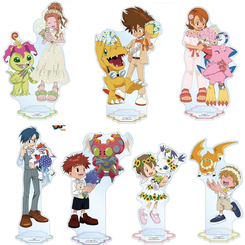 Game Digimon Adventure Acrylic Stand Anime Patamon Gomamon Agumon Gabumon Piyomon Tailmon Figure Model Cosplay Toy Gift