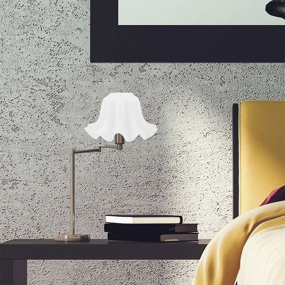 2 قطعة ظلال مصباح الاكريليك زهرة بيضاء تصميم ل الطابق الجدول قلادة الجدار الشمعدان أضواء مروحة السقف استبدال ديكور