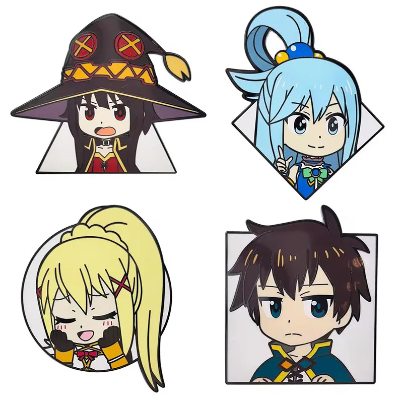 

Animation Enamel Pins KonoSuba: God's Blessing on This Wonderful World! Character Metal Brooch Badge Backpack Accessory Gifts