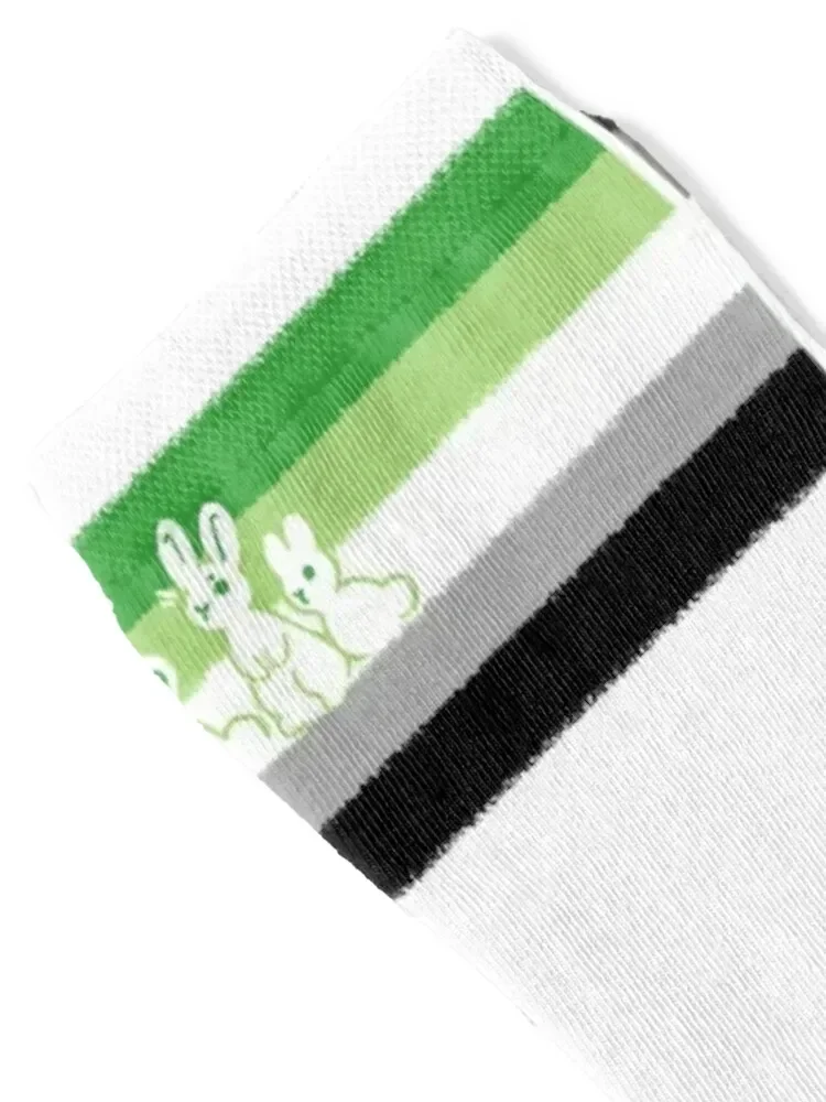 Aro Ace Pride Rabbits Socks compression Running custom tennis Socks Girl Men's