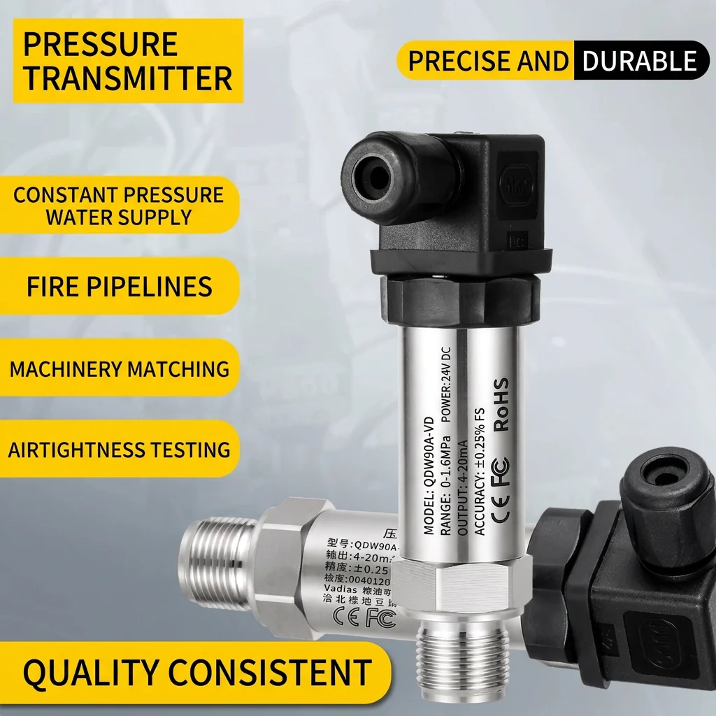 4-20mA 0-300Bar Pressure Transmitter Sensor 10Bar Pressure Gauge NPT1/4 Pressure 100Bar 16 Bar 20 Bar 50 Bar 300Bar 250Bar
