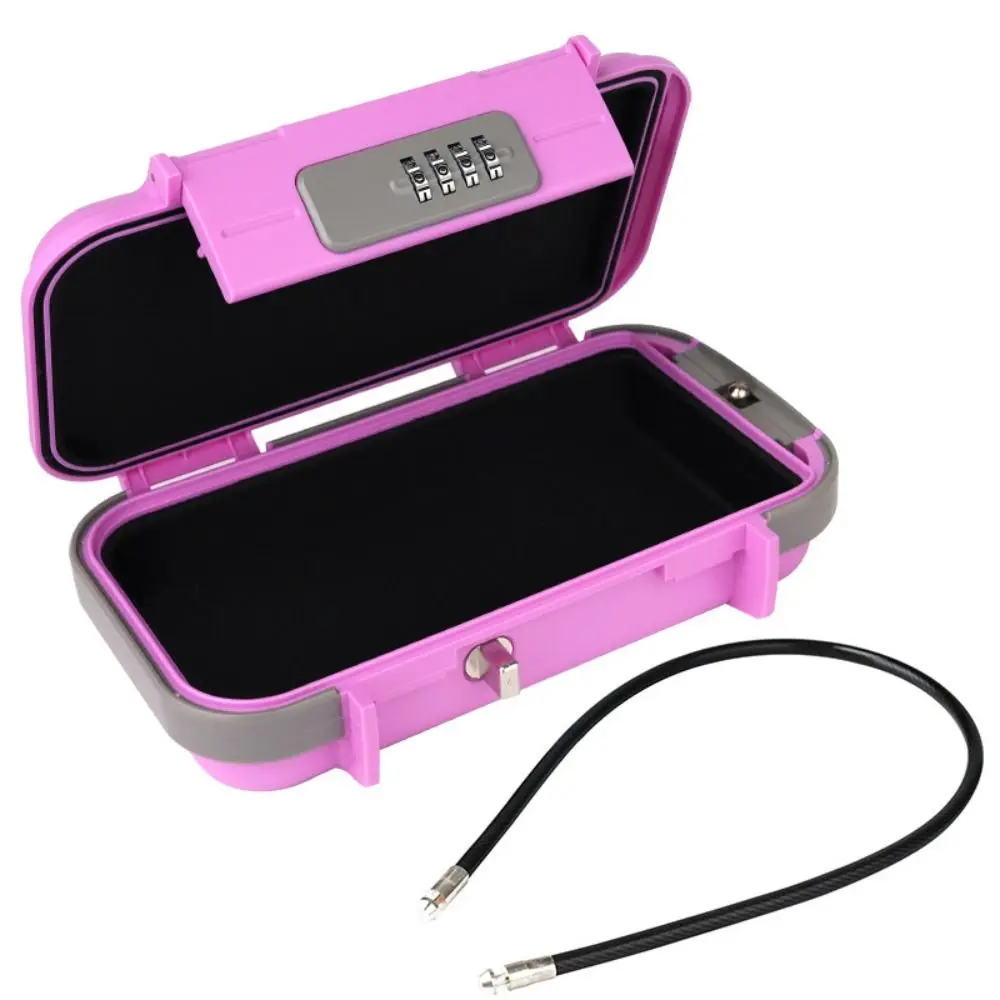 Combination Lock Portable Safe Box Large Capacity Waterproof Design Combination Security Case Anti-Pry Anti-Theft