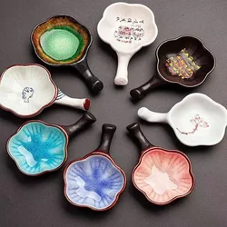 Ceramic Calligraphy Ink Plate Brush Holder Eco-protect Fambe Plate Dipping Bowl Study Room Four Treasures Calligraphy Supplies