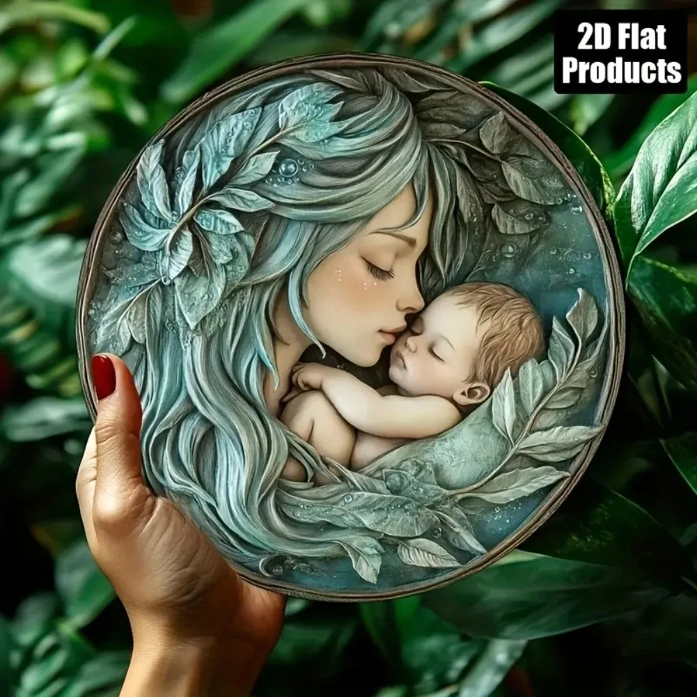 ديكور الجنية والطفل العتيق - نمط جرافيك ثنائي الأبعاد |   مناسبة للبار والمطبخ والمقهى وديكور المنزل والمكتب |   هدية مثالية للعطلات