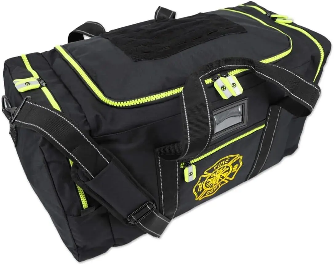 

Firefighter Turnout Gear Bag with Maltese Cross, Durable and Spacious for Emergency Use