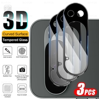 For Google Pixel 10 Pro XL 5G Case 3Pcs 3D Curved Camera Protective Glass Pixel10ProXL Rear Lens Cover Pixle 10Pro Pixel10 ProXL