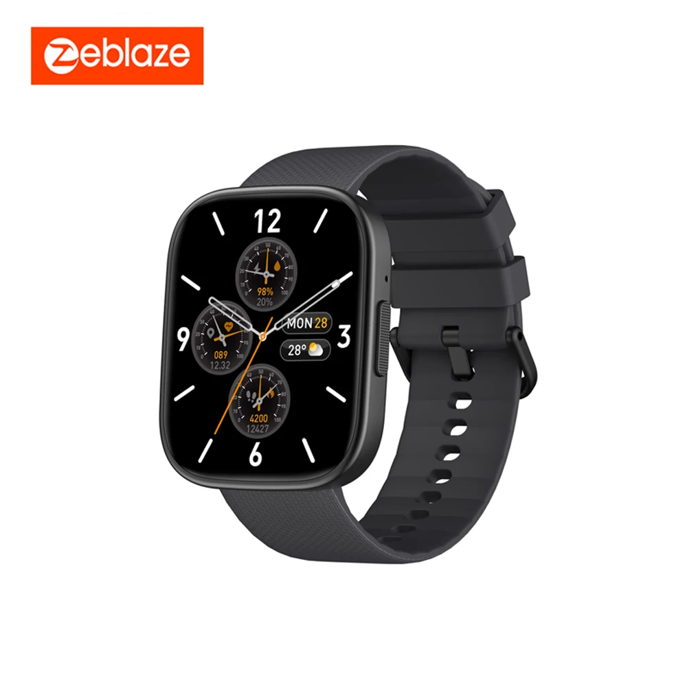 New Zeblaze GTS 3 Plus Voice Calling Smart Watch Ultra 2.15‘‘ AMOLED Screen Health and Fitness Tracking Smartwatch for Men Women