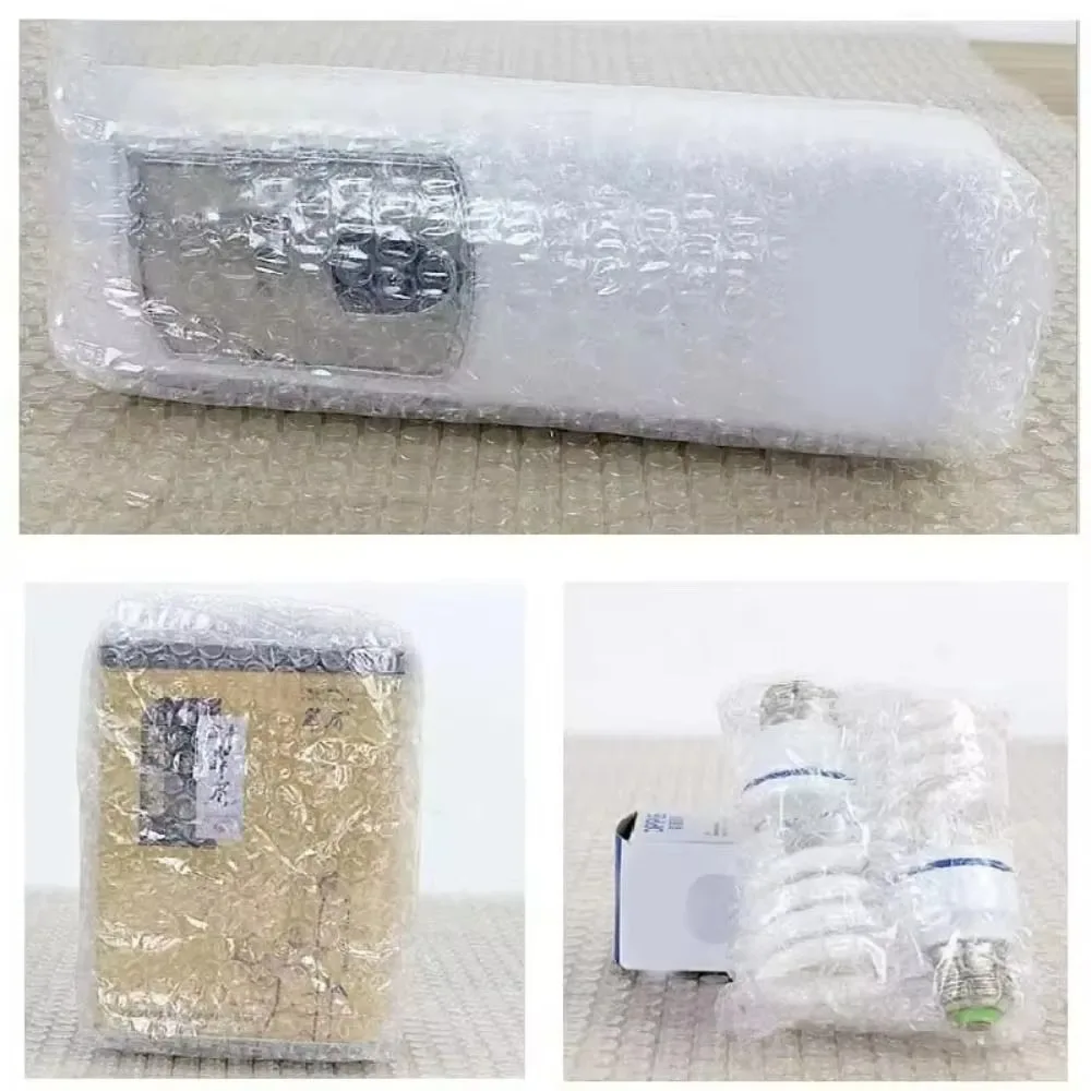 Stoßfeste, vibrationsdämpfende, doppellagige Polsterung mit Luftpolsterfolie und Schaumstoffpolsterung für den Versand von zerbrechlichen Gegenständen, Verpackungsmaterial. – Detail 11