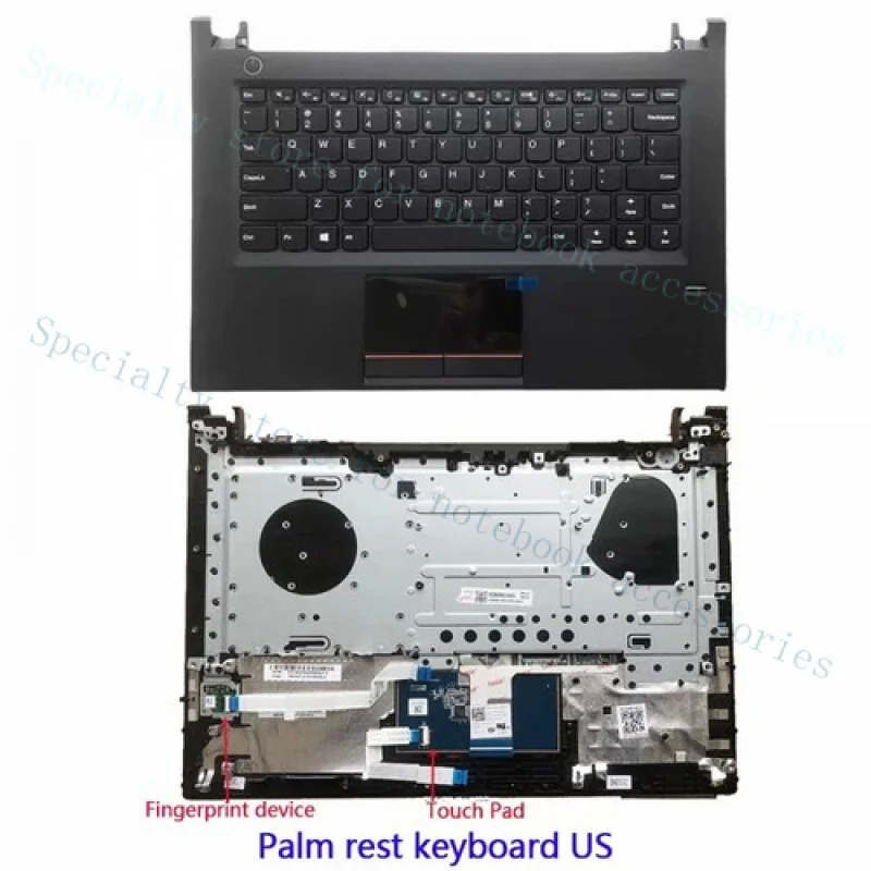 A + для Lenovo E42 E42-80 V510-14IKB клавиатура с упором для рук для ноутбука в сборе/черная крышка