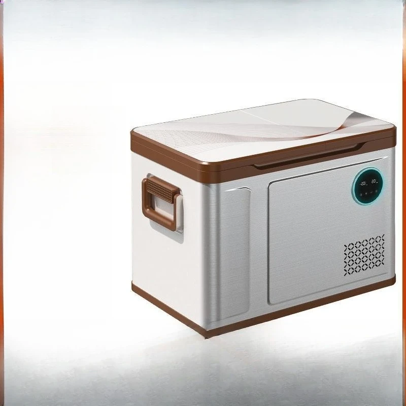 Compressor car refrigerator double door freezing refrigeration partition freezer