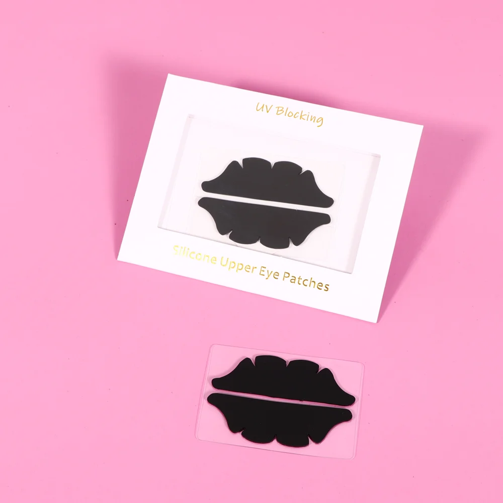 RISI Wimpern-Silikon-UV-Schutzpads: Schwarze UV-Schutzpads für Wimpernverlängerungen, Augengel-Pads, schwarze Augenpads, UV-Augenpads, Patches