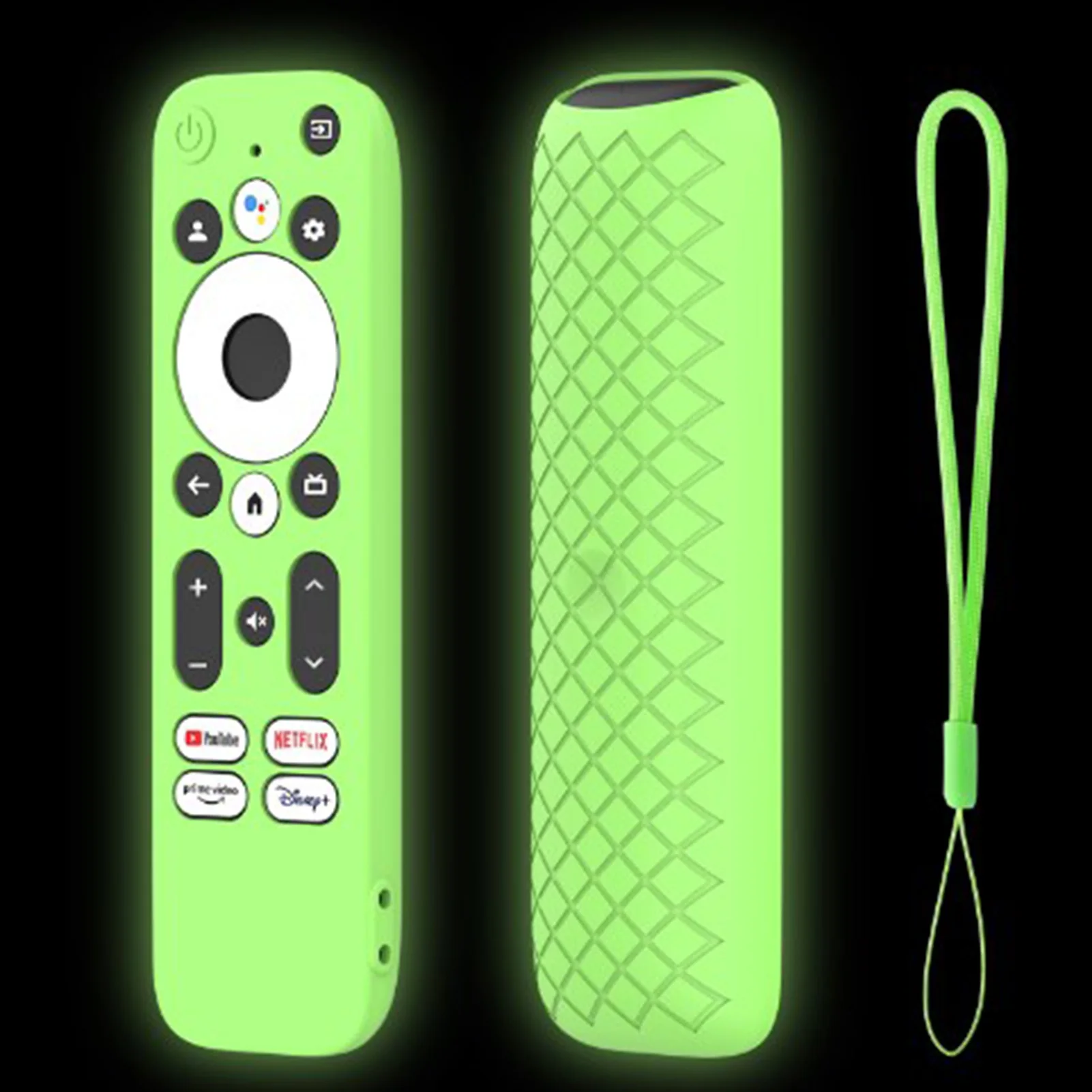 Android TV Stick Protective Cover Anti-Drop and Anti-Slip with Precise Cutting Design Prevent Remote From Slipping Scratching